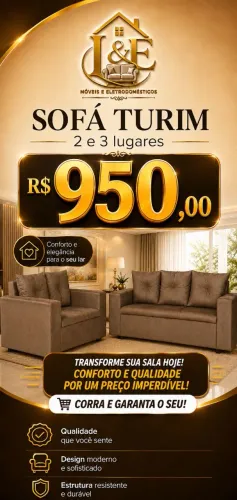 Sofá Turim 2e 3 lugares