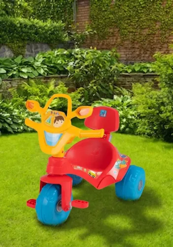 Triciclo Infantil Tonkinha com Empurrador - Bandeirante - Nunca usado