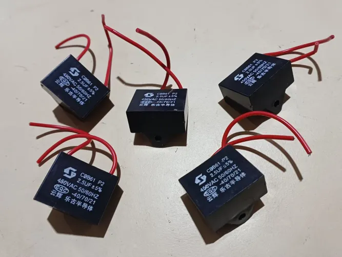 5 Capacitores de Partida CBB61