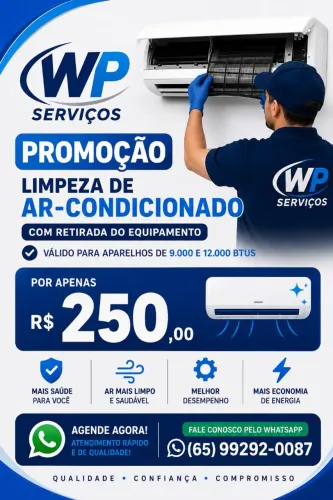 LIMPEZA E MANUTENÇÃO DE AR CONDICIONADO 