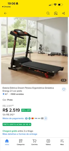 ESTEIRA DREAM FITNESS 2.1