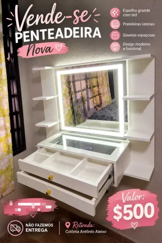 Vendo penteadeira nova 