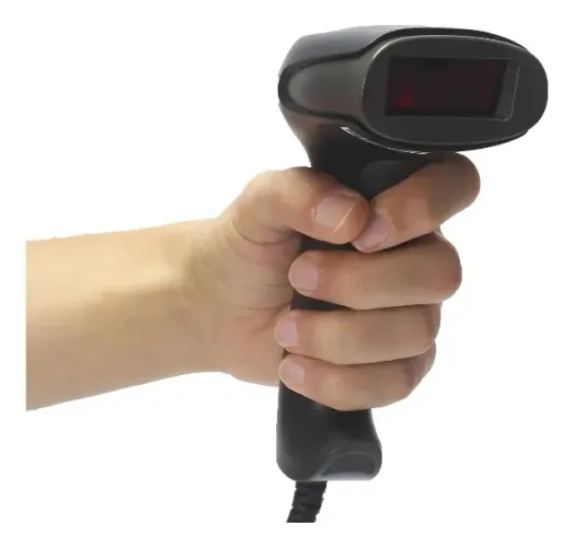 Leitor de código de barras Knup KP-1017 USB/RS-232/PS-2 1D preto