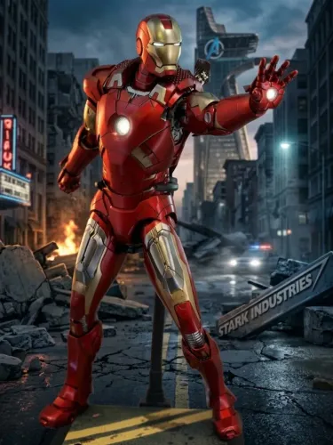 Iron Man Mark Vii - Hot Toys Diecast Mms500d27 Mark 7 AvengeRS ( METAL )