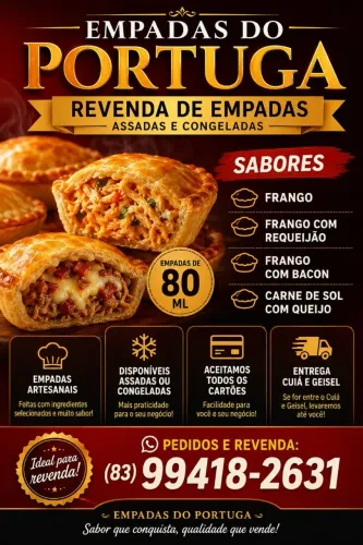 Empadas do Portuga para revenda!