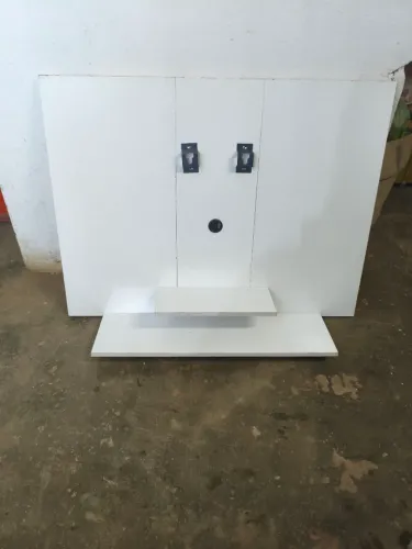  Painel pra TV branco em MDF 