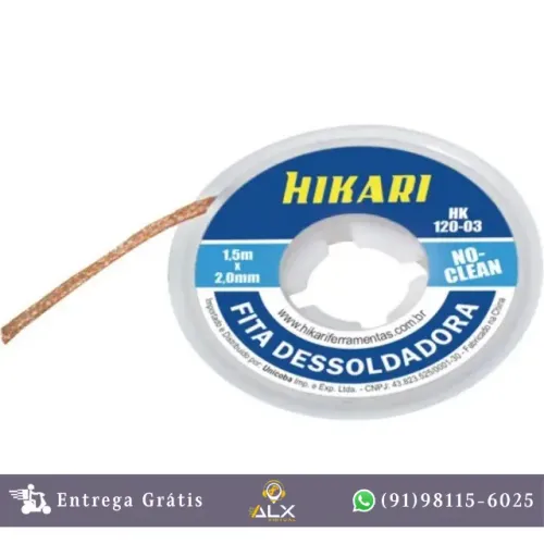 Fita Dessoldadora 1,5 x 2,0mm Hk120 Hikari *ENTREGA GRÁTIS*