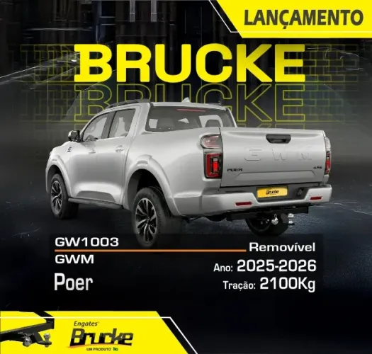 Engate Reboque Gwm Poer 2025 2026 2100kg Removível Gw1003