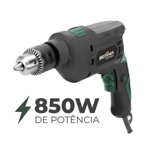 Furadeira Profissional 850W BFUE04 Função impacto com Reversão Britânia 220V - Garantia