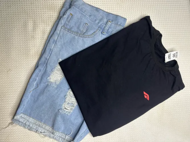 Bermuda jeans masculina