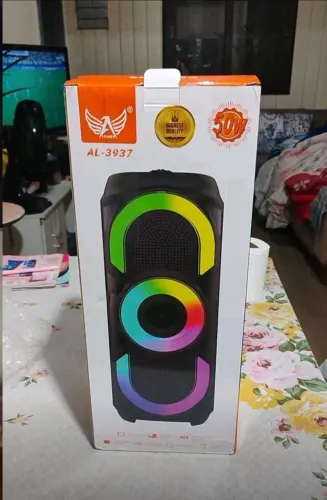Caixa de Som Bluetooth Potente LED Portatil Grande Original