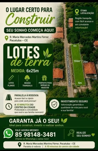 Lotes a venda, OPORTUNIDADE!