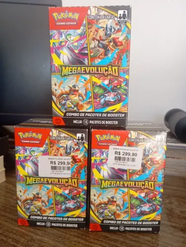 Pokémon TCG Combo de Booster Mega Evolução (Lacrado - Original Copag)