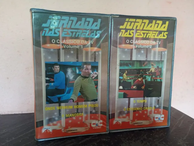 Lote de vhs jornada nas Estrelas (volume 1 e 2) fitas super novas 