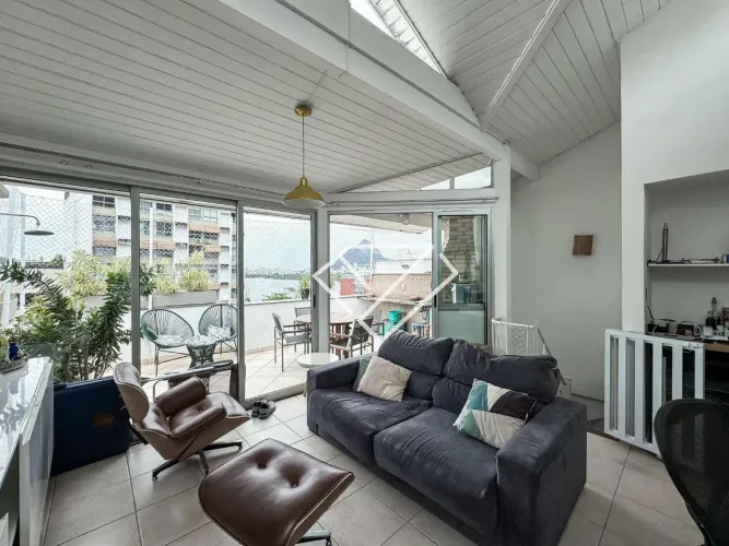 Cobertura Duplex na Lagoa com vista para o Cristo Redentor com 3 quartos à venda, 162 m² p
