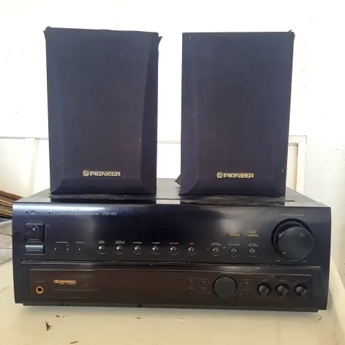 Receiver Pioneer VSX 455, aceito cartão