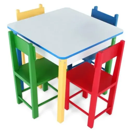 Mesa Com 4 Cadeiras - 5017 infantil Carlu