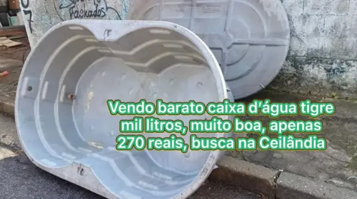 Caixa d?água mil litros tigre 