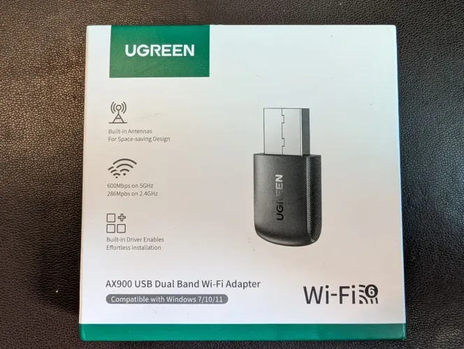 Adaptador wi-fi 6/5 Ugreen AX900 600Mbps