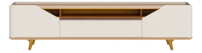 Rack Arc Imcal 2 Portas 2.6 Off White Nature 260cm