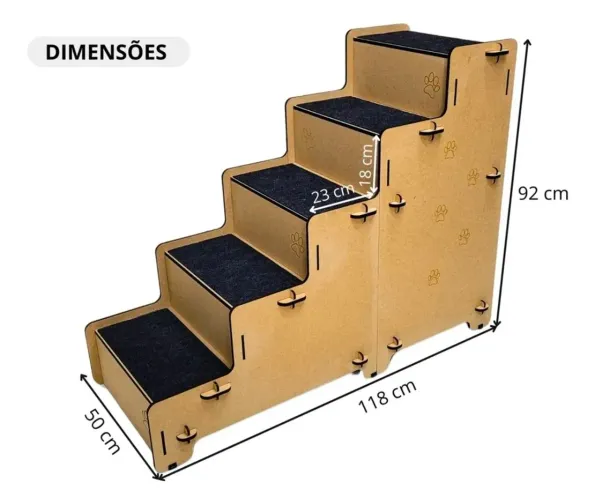 Escada para Pet em MDF
