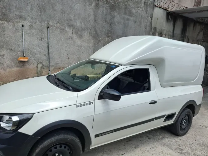 Capotas da saveiro Robust Alta meia tampa Fibramaty 