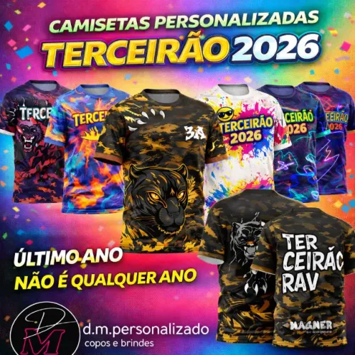 camiseta  Terceirão , 9° ano, interclasse, uniforme personalizado