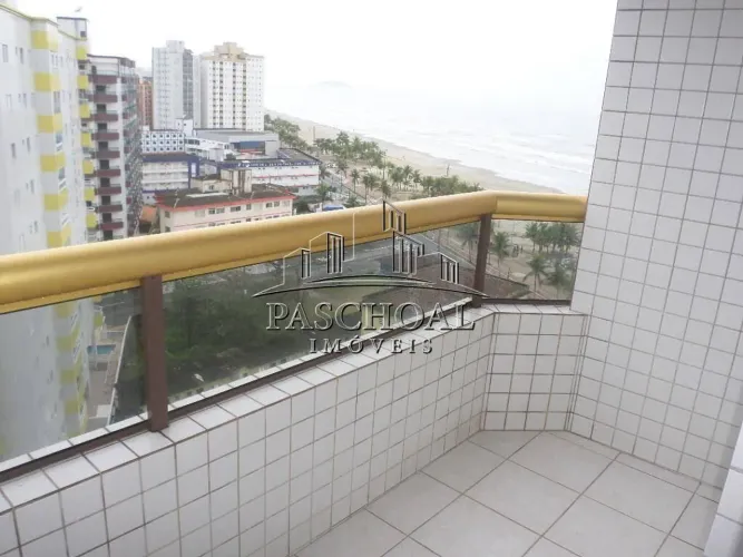 Apartamento 2 quartos, sendo 1 suíte, lateral com vista mar- Mirim/ Praia Grande