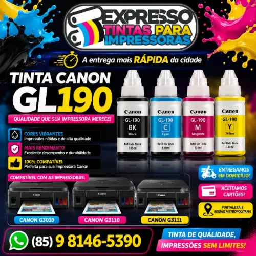 Tinta Impressora Cano G3110 Tinta Impressora Cano G3111 Tinta Impressora Cano G3010