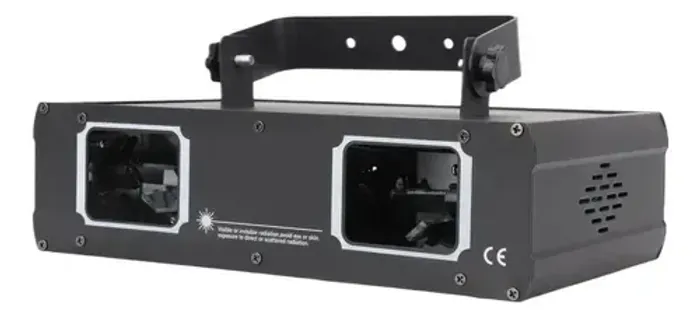 Projetor Laser Scanner Dj Duplo Canhao Rgb Dmx512 Luz Balada