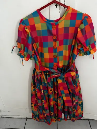 Vestido são João 10-11 anos