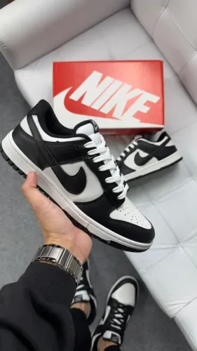 Tênis Casual Nike SB Dunk Panda Unissex (2 Pares Cadarços) Linha Premium 34 AO 43