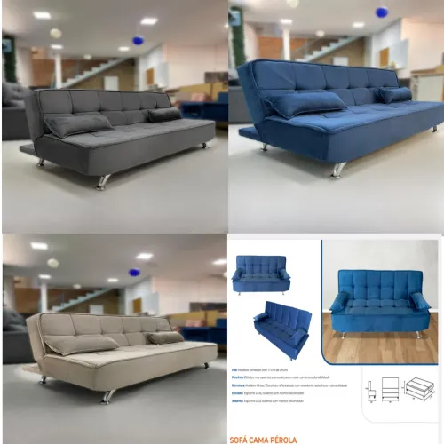 Sofá-cama com espuma selada d33