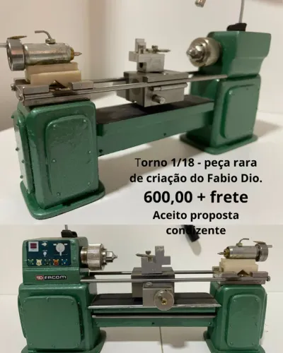 Miniatura de Torno Mecânico, Escala 1.18