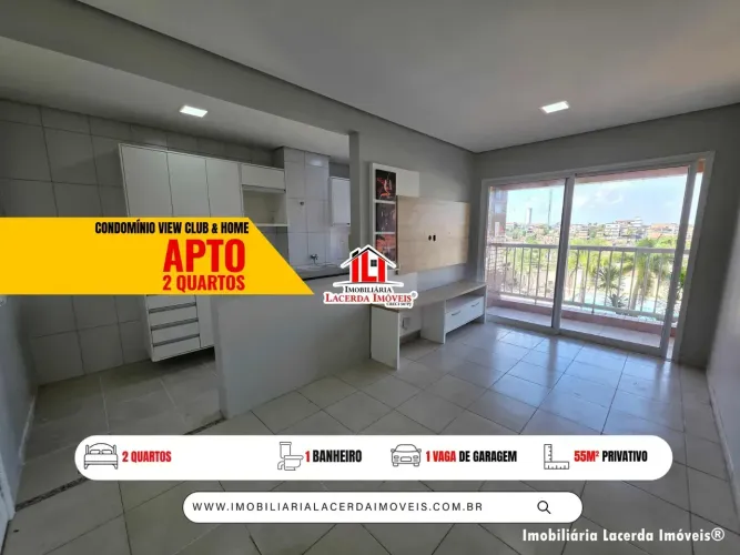 Apto no Condomínio View Club com 2 Qts Nascente Semi-Mobiliado/ 2º Andar | Nascente/ 01 Va