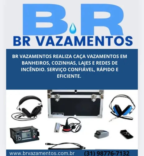 Caça Vazamentos de água em BH * BR Vazamentos 