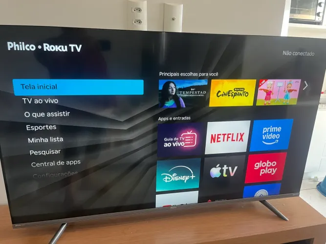 Tv led 55 polegadas Philco 4k bordas infinitas entrega local