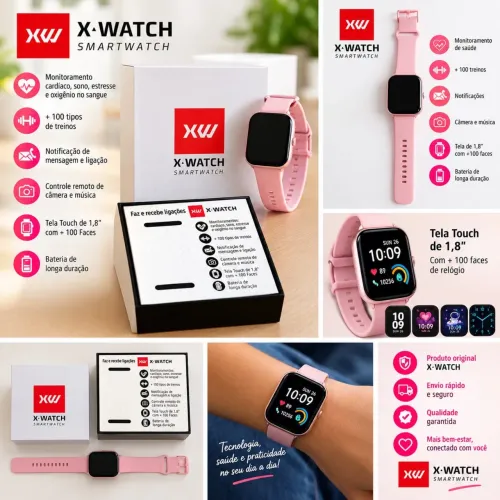 Relógio smartwatch feminino