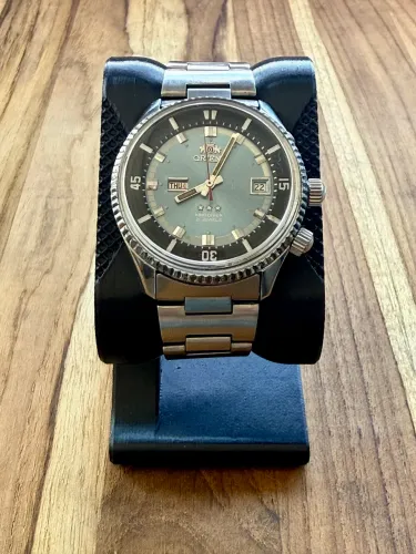 Relógio Orient Day Date Azul Tiffany - 1970