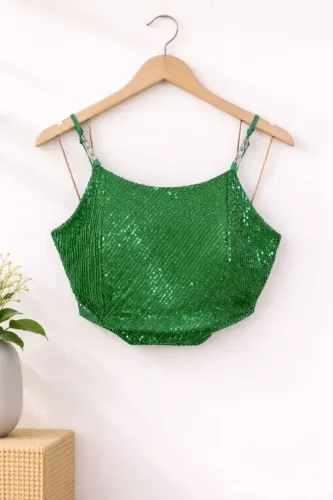 Cropped com lantejoula 