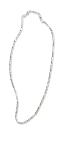 Cordão prata 925 piastrine 60cm 18g prata legítima 