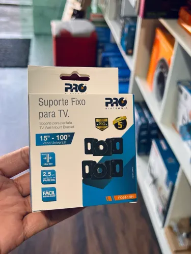 Suporte Tv Fixo 10 a 100 polegadas - Carga máxima 120Kg