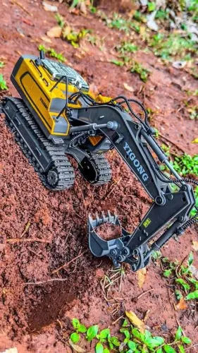 Caminhão Escavadeira Controle Remoto Premium (Produto Novo)