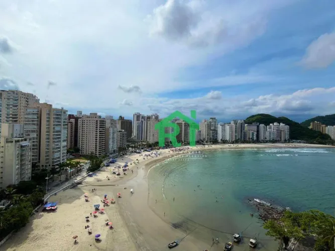 Apartamento FRENTE MAR, 4 dormitórios (2 suítes), 5 vagas, Lazer, Jardim Astúrias - Guaruj