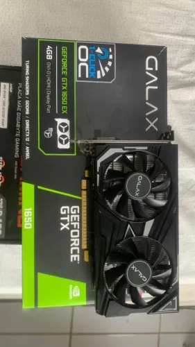 Placa de Vídeo GALAX GeForce GTX 1650 EX 4GB GDDR6 - Excelente Estado