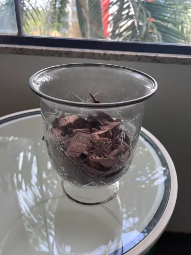 Vaso de vidro grande