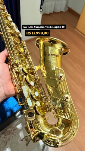 Sax Alto Yamaha Yas-61 Purple Logo
