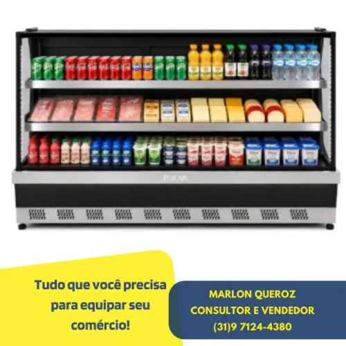 Balcão Refrigerado 1,85M 2 Placas Polar Novo