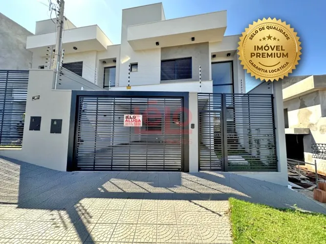 Sobrado para alugar na Vila Progresso em Maringá, com 4 quartos, 3 suítes, closet e cozinh