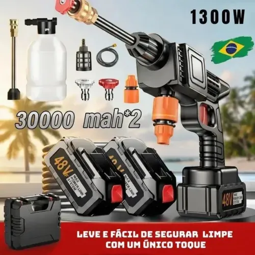 LAVADORA DE ALTA PRESSÃO - SEM FIO (A BATERIA)